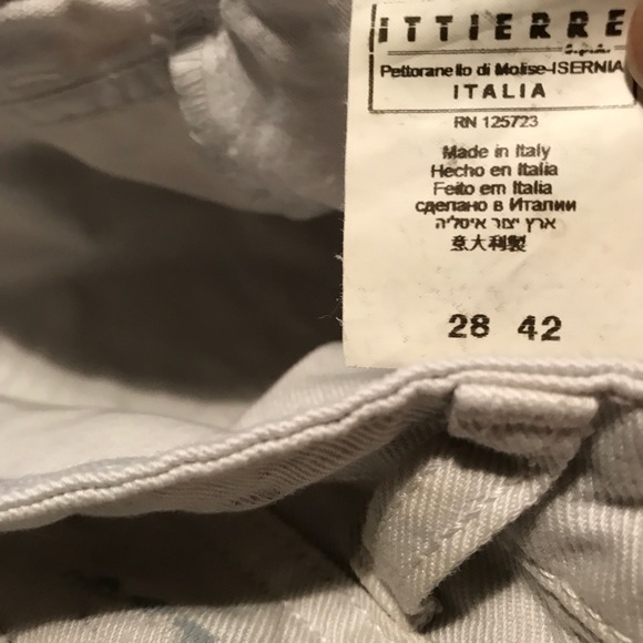 Pierre Balmain Skinny Crop Dirty Cuff Jeans gold - Picture 5 of 6